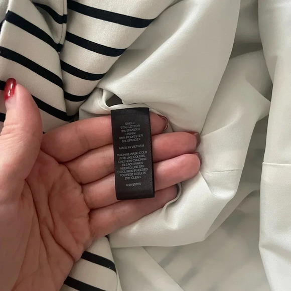 Express black and white striped button vest‎ - Picture 7 of 7